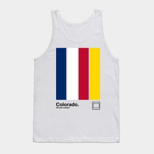 Colorado  // Original Minimalist Artwork Poster Design Tank Top